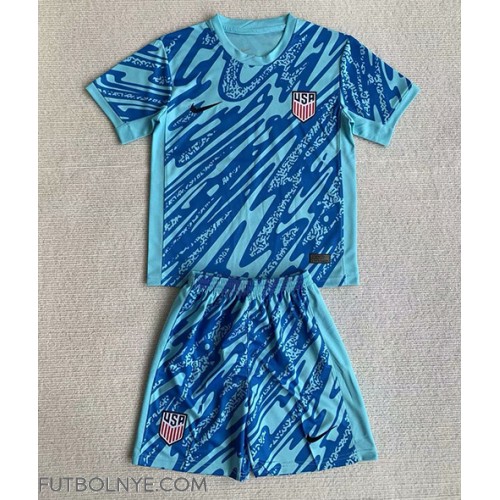 Camiseta Estados Unidos Portero Visitante Equipación para niños Copa America 2024 manga corta (+ pantalones cortos)